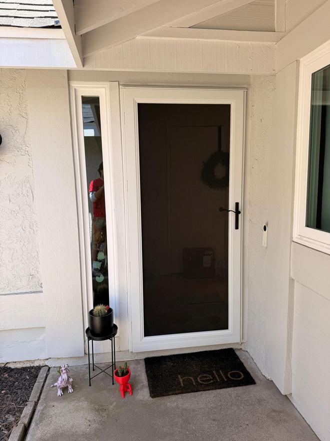 Security screen door installed in Orange County, CA