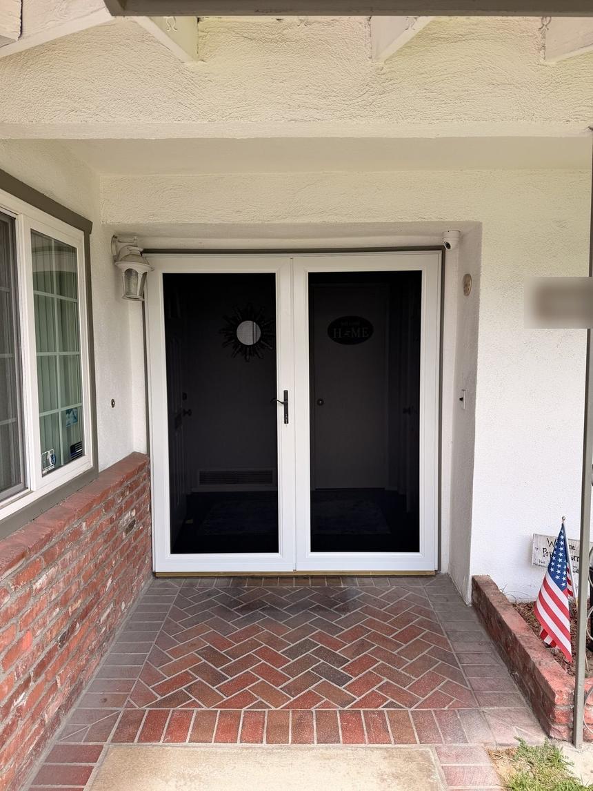 Security screen door installed in Yorba Linda, CA