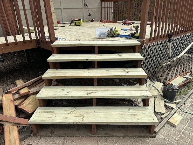 Two wooden decks and bridge restoration Austin TX — photo 9