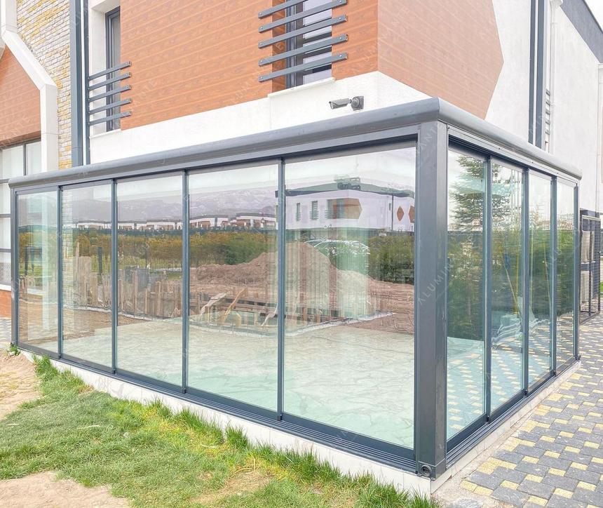 PRADA glass roof terrace 6&nbsp;×&nbsp;4 m with ORIZZONTE THERMO walls, photo 4