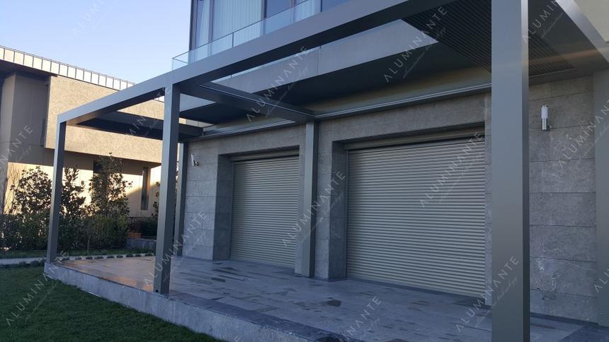 Wall-mounted ACURA louvered pergola 8&nbsp;×&nbsp;2.5 m, photo 12