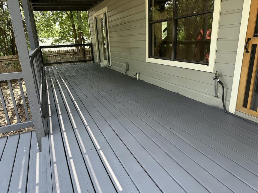 Completed two-level deck renovation Lakeway TX