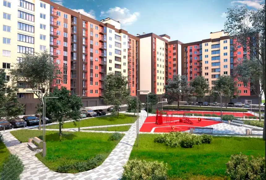 ЖК Одеська Чайка — територія комплексу, двір та прогулянкові зони