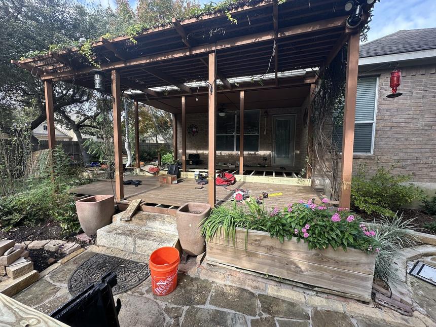 17-Year-Old Wood Deck Restoration — Austin, TX