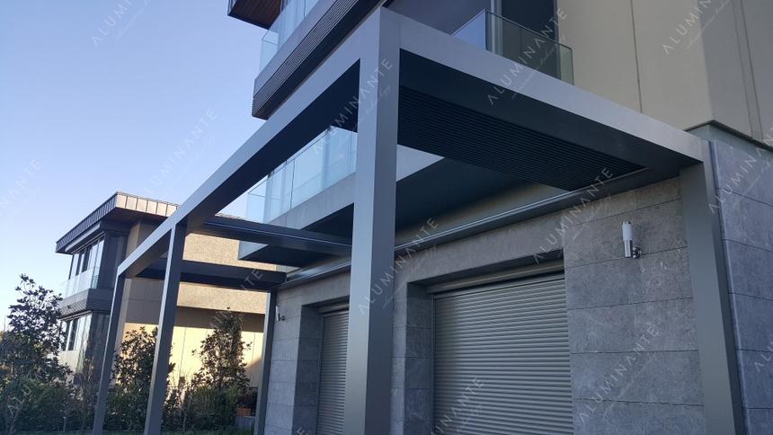 Wall-mounted ACURA louvered pergola 8&nbsp;×&nbsp;2.5 m, photo 10