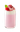 Milkshake powder base by The Base Beverage with pink drink topped with whipped cream and raspberry, certified Halal and HACCP