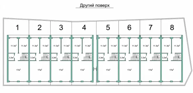 Планировка таунхауса Вавилон — план второго этажа