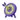 Purple and green target with an arrow hitting the center