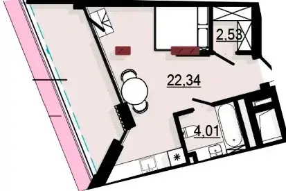 Студия Spatium Hotel — интерьер 8