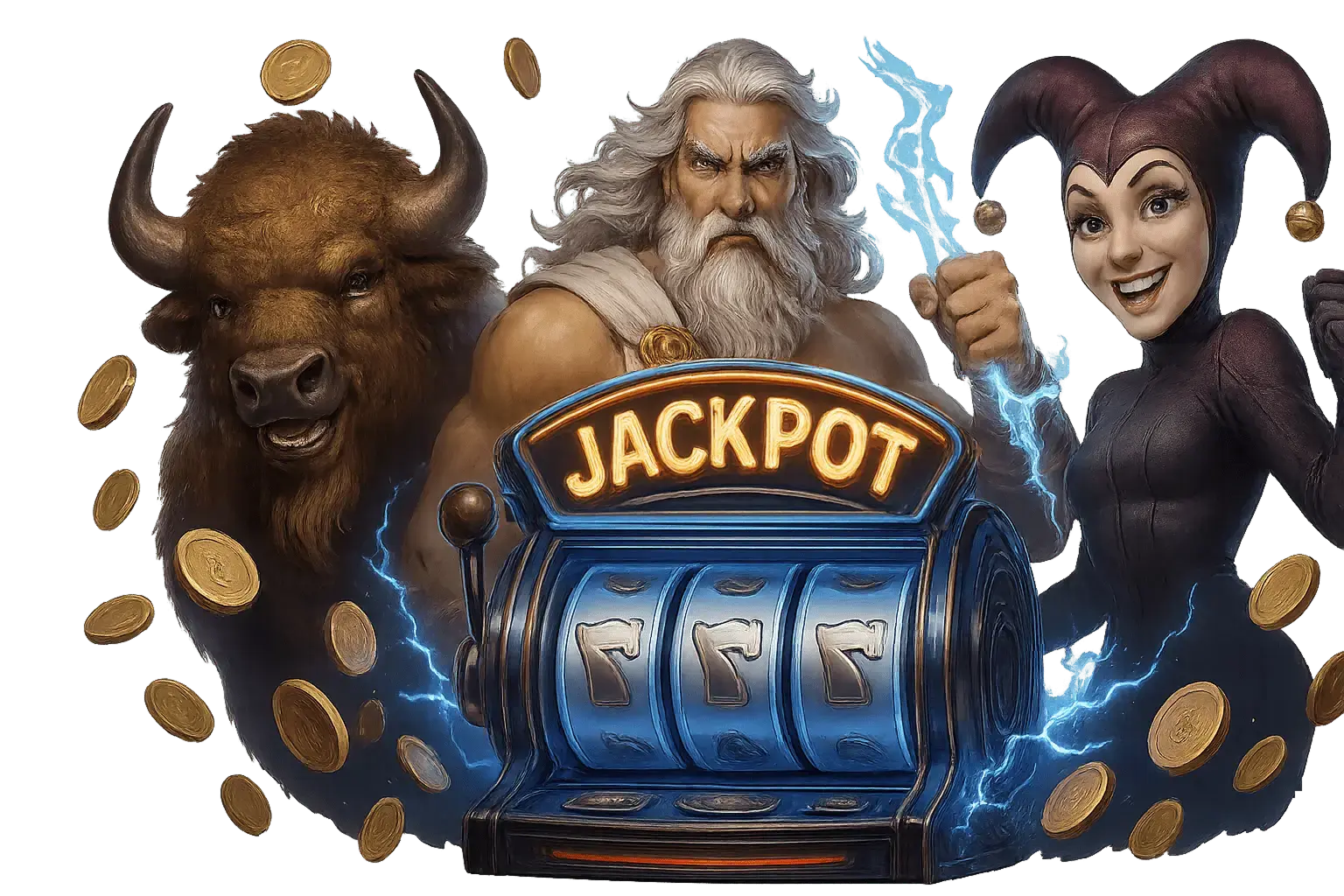 Slot machine illustration