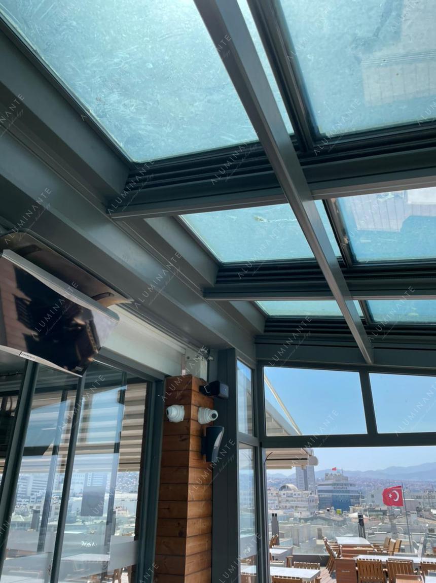 Restaurant with a sea view under a SKYTECH automatic glass roof, 15&nbsp;×&nbsp;5 m, photo 2