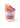 Pink dessert drink with whipped cream, red powder garnish and dried apple slice, styled using The Base Beverage professional garnishes