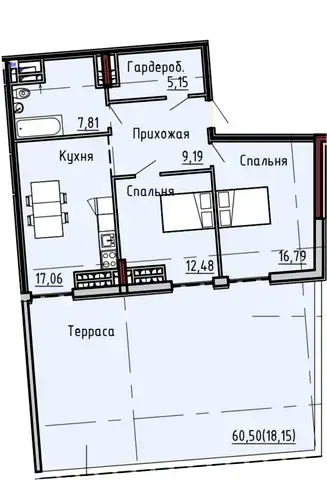 2-комнатные квартиры — фото 4