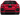 Rear view of red Honda Civic hatchback with transparent background