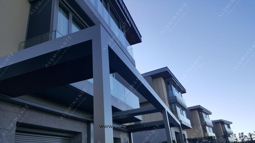 Wall-mounted ACURA louvered pergola 8&nbsp;×&nbsp;2.5 m, photo 14