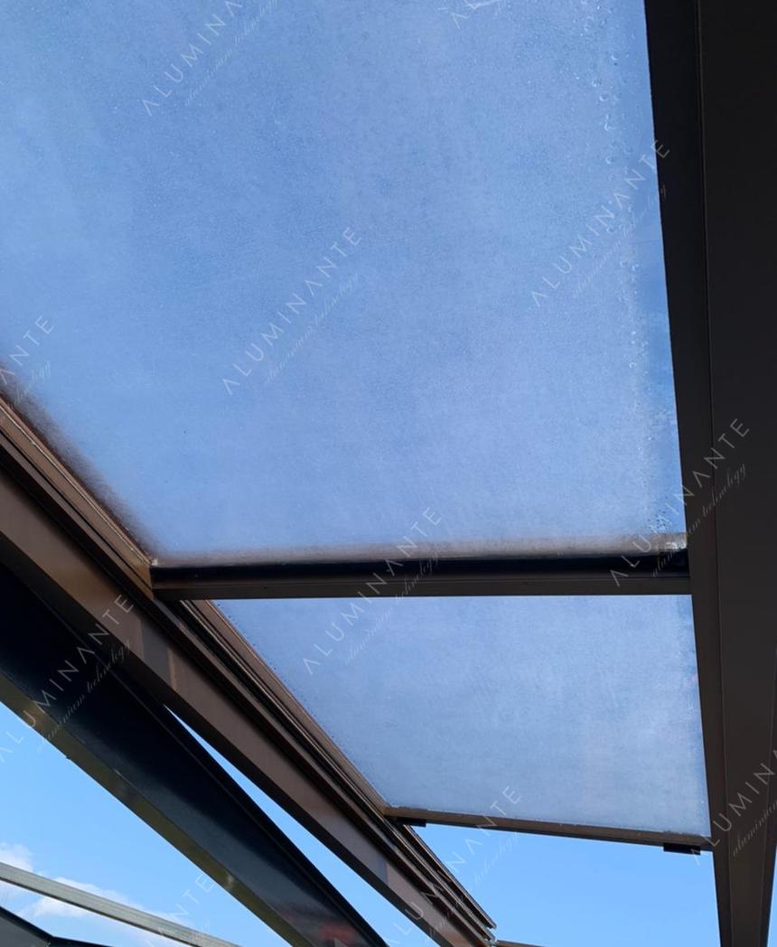 Automatic sliding glass roof 14&nbsp;×&nbsp;6 m with sliding glass on the perimeter, photo 9