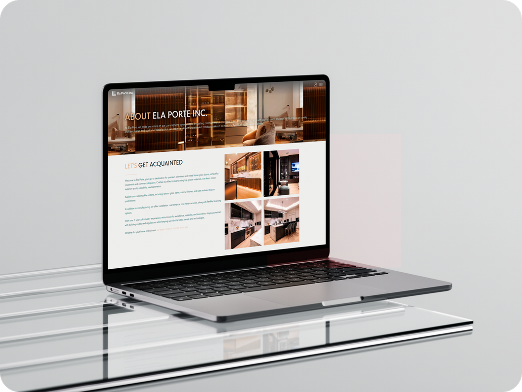 Ela Porte Instagram and website in one premium style