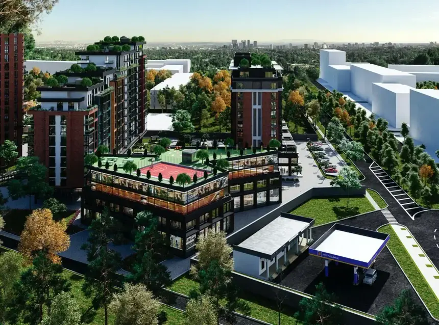 ЖК Derby Style House — територія та розташування будинків комплексу