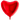 Ballon coeur rouge