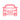 Red outline icon of a car front view with scratches