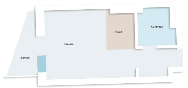1-комнатные апартаменты в «Пространство на 12-й Б. Фонтана» — фото 1