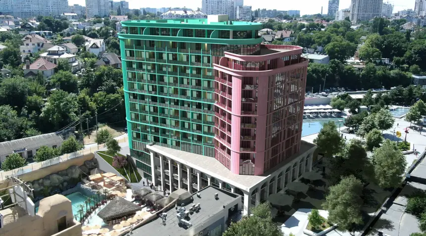 Spatium Hotel — вид на комплекс с высоты