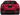 Rear view of red Honda Civic hatchback with transparent background