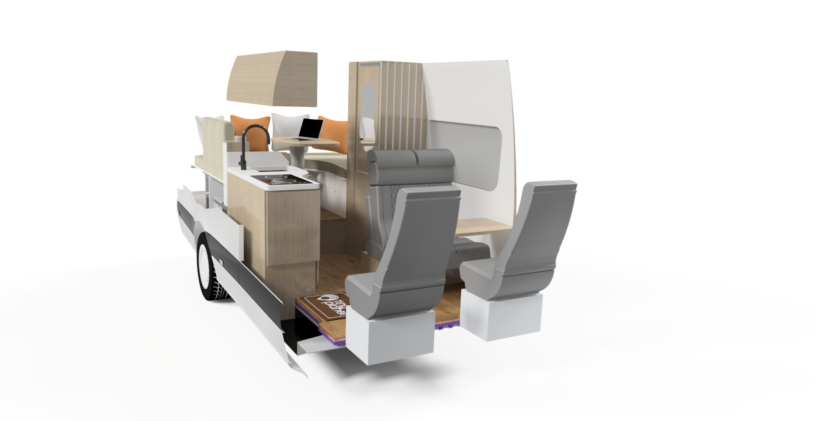 Pulsar crew interior 3D cutaway