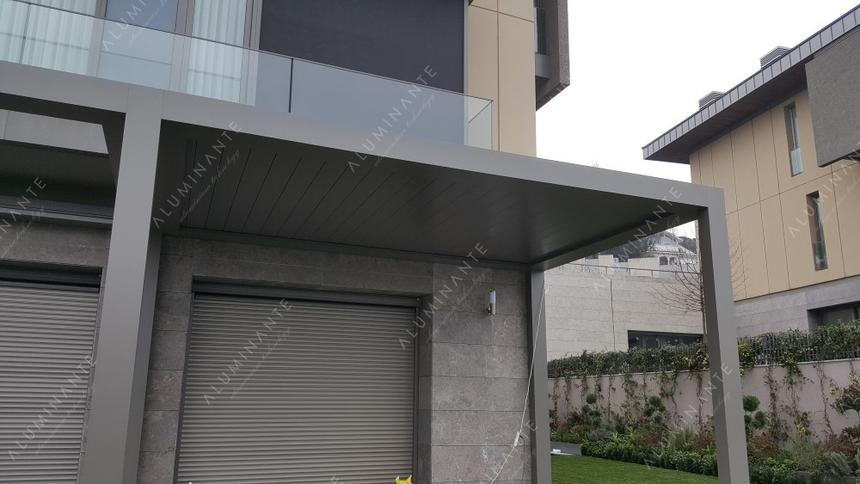 Wall-mounted ACURA louvered pergola 8&nbsp;×&nbsp;2.5 m, photo 7