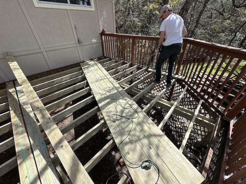 Two wooden decks and bridge restoration Austin TX — photo 7