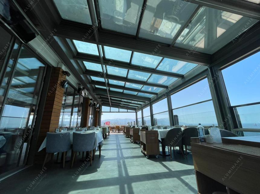 Restaurant with a sea view under a SKYTECH automatic glass roof, 15&nbsp;×&nbsp;5 m, photo 12