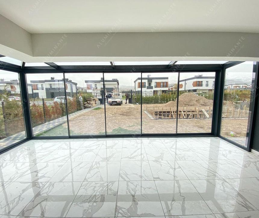 PRADA glass roof terrace 6&nbsp;×&nbsp;4 m with ORIZZONTE THERMO walls, photo 2