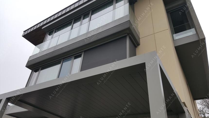 Wall-mounted ACURA louvered pergola 8&nbsp;×&nbsp;2.5 m, photo 5