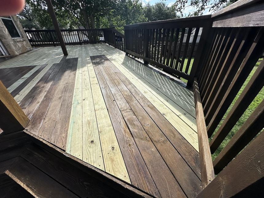 Cedar Park TX wood deck restoration — photo 9