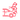 Red outline icon of spray-painting car for repair