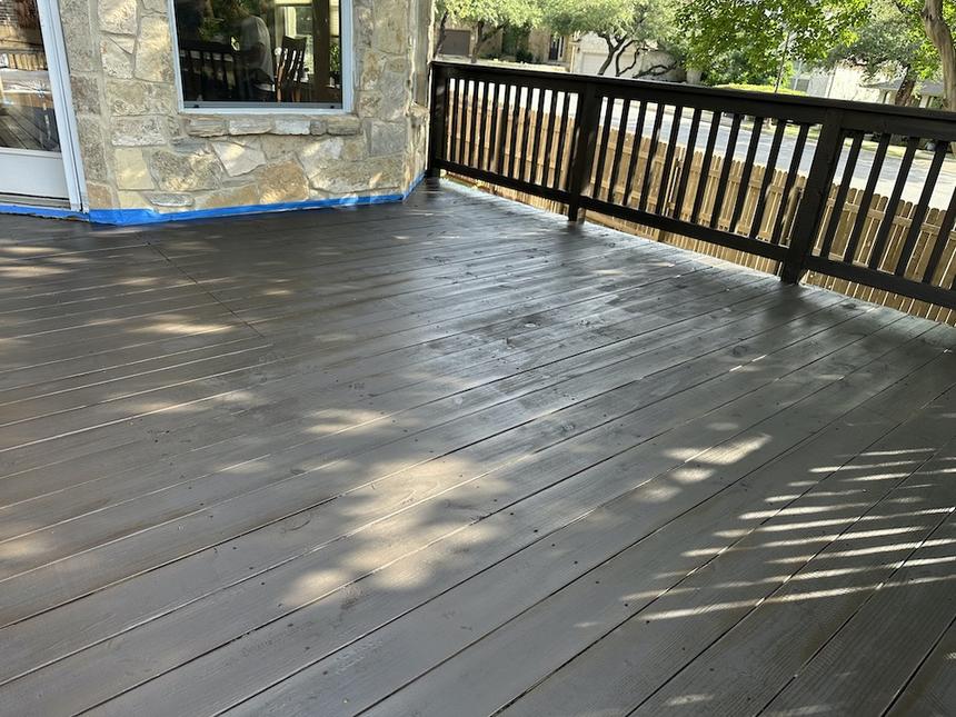Cedar Park TX wood deck restoration — after