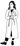 sketch of web disigner woman