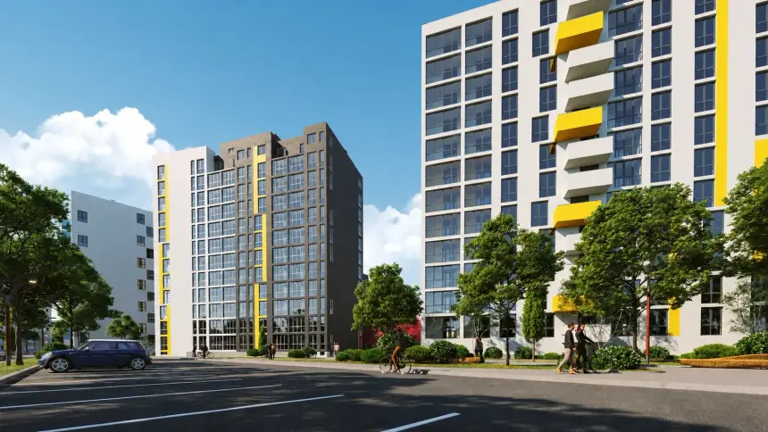 ЖК Riel City — вид на жилой квартал