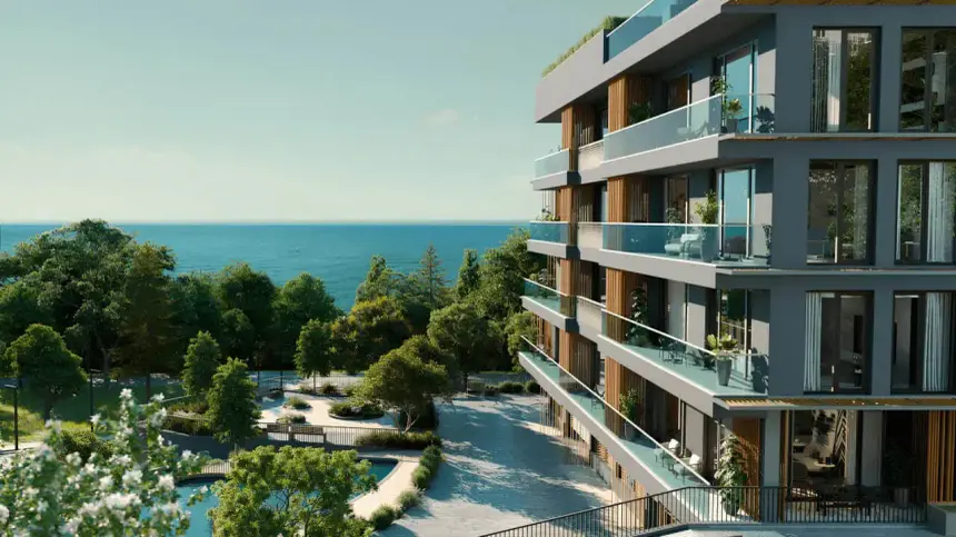 ЖК OZONE Residence — фасад премиального комплекса апартаментов в Одессе