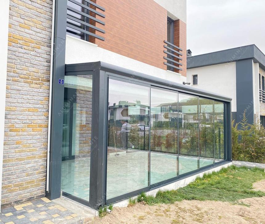 PRADA glass roof terrace 6&nbsp;×&nbsp;4 m with ORIZZONTE THERMO walls, photo 3