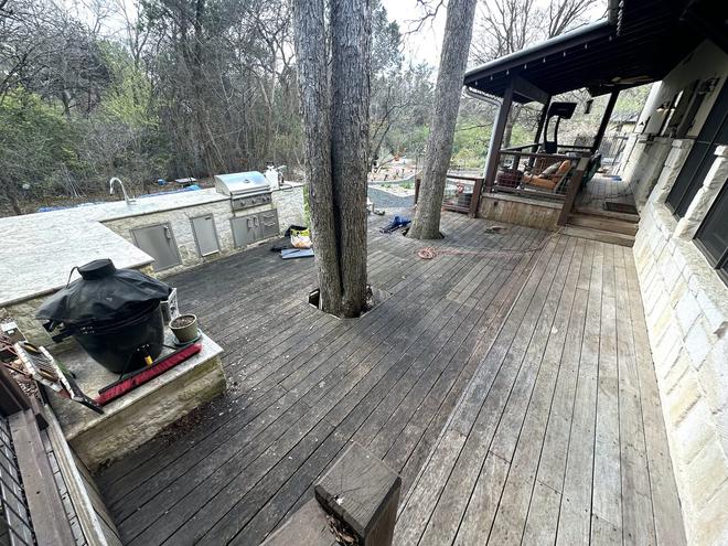 IPE Wood Deck Restoration Lakeway TX