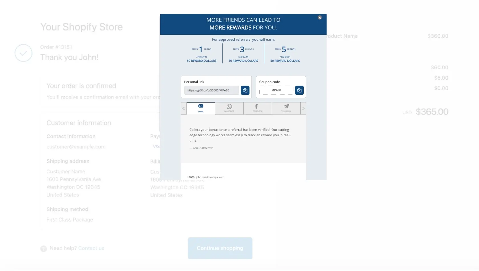 Responsive Employee Referral Program Template - Bluebird | Genius Referrals