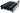 Industrial aluminium radiator fins in black anodised finish with bracket support