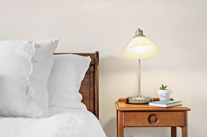 Bedside detail in a guest room