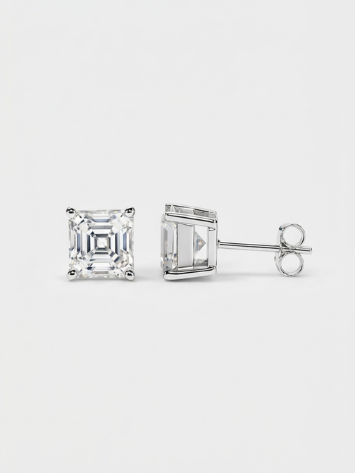 Сережки Asscher Cut
