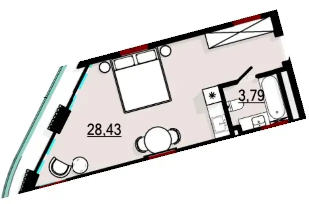Студия Spatium Hotel — интерьер 5