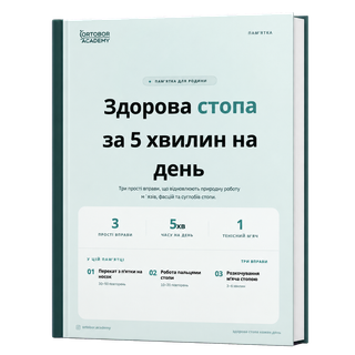 Пам’ятка «Здорова стопа за 5 хвилин на день»