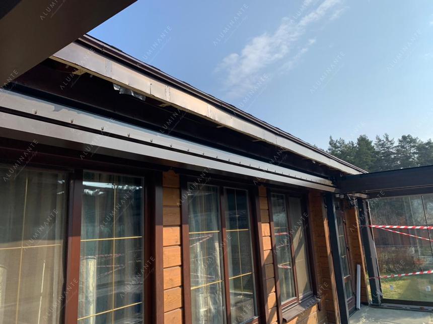 Automatic sliding glass roof 14&nbsp;×&nbsp;6 m with sliding glass on the perimeter, photo 10