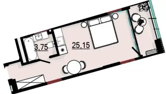Студия Spatium Hotel — интерьер 6