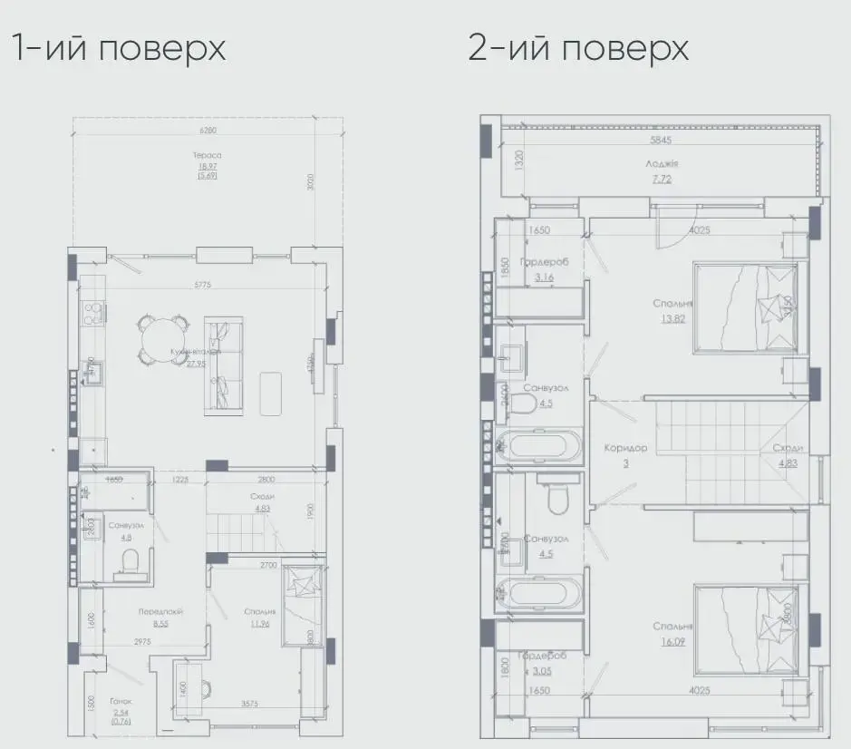 ONE CLUB VILLAGE — планировка таунхауса 1